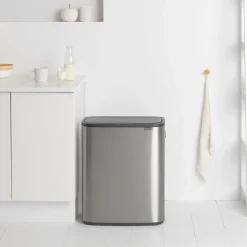Brabantia Bo Touch Bin 2 x 30 L - Vingerafdrukvrij - Zilver Online