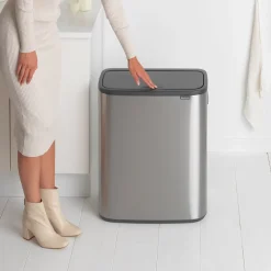 Brabantia Bo Touch Bin 2 x 30 L - Vingerafdrukvrij - Zilver Online