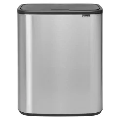 Brabantia Bo Touch Bin 2 x 30 L - Vingerafdrukvrij - Zilver Online