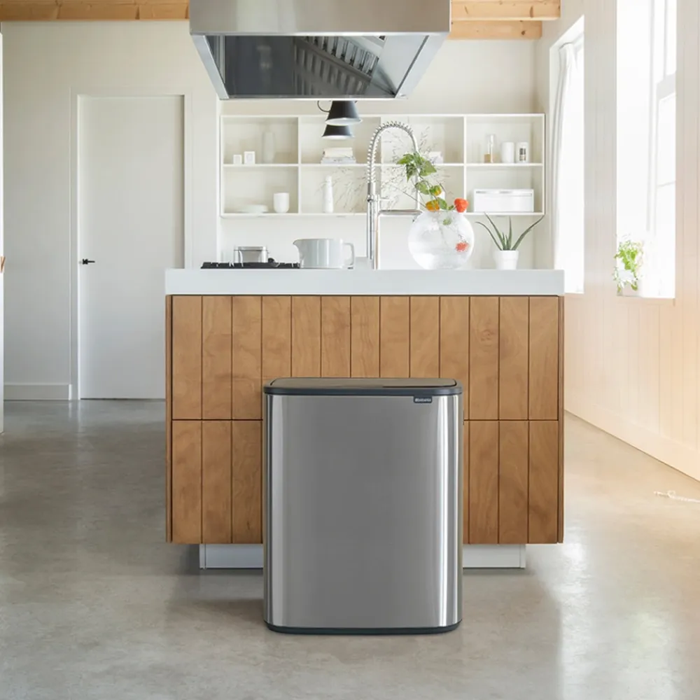 Brabantia Bo Touch Bin 2 x 30 L - Vingerafdrukvrij - Zilver Online