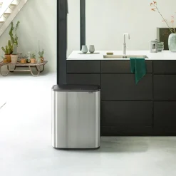 Brabantia Bo Touch Bin 2 x 30 L - Vingerafdrukvrij - Zilver Online