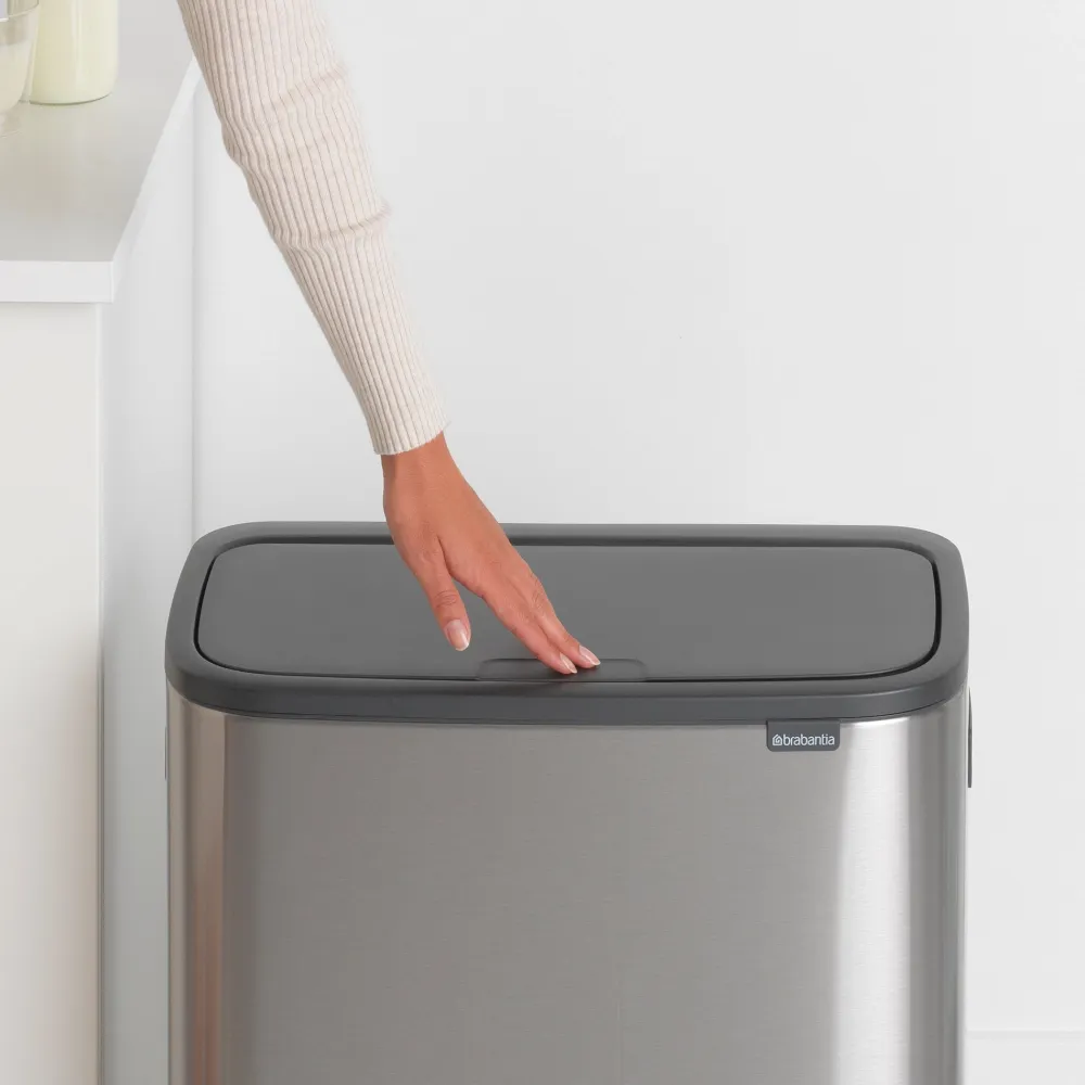 Brabantia Bo Touch Bin 2 x 30 L - Vingerafdrukvrij - Zilver Online