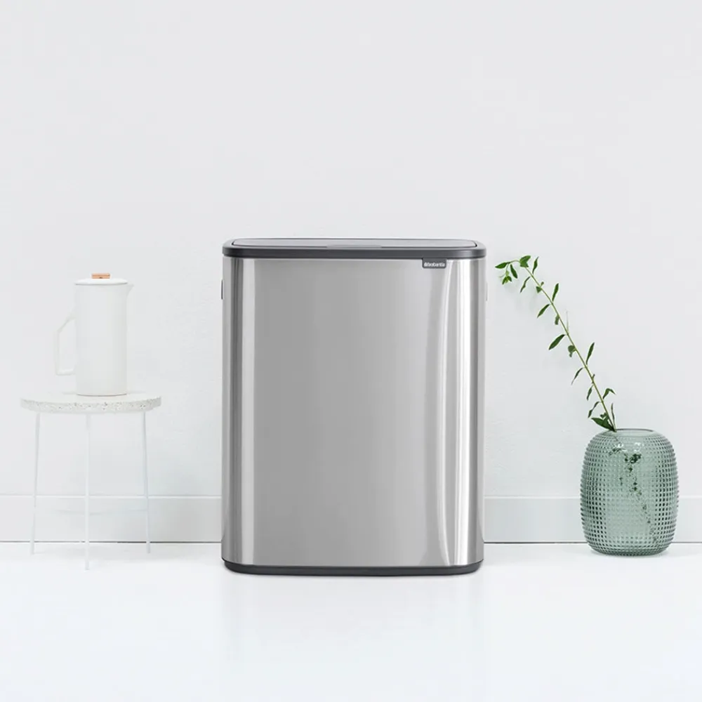 Brabantia Bo Touch Bin 2 x 30 L - Vingerafdrukvrij - Zilver Online