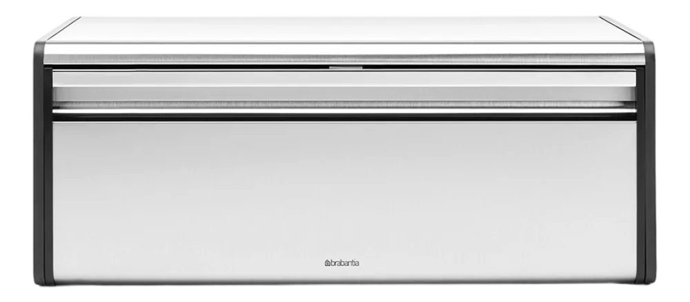 Brabantia Broodtrommel Matt Steel met klepdeksel New