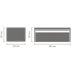 Brabantia Broodtrommel met klepdeksel - 47750