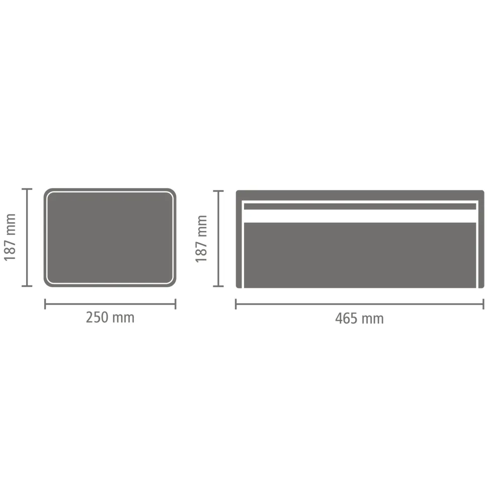 Brabantia Broodtrommel met klepdeksel - 47750