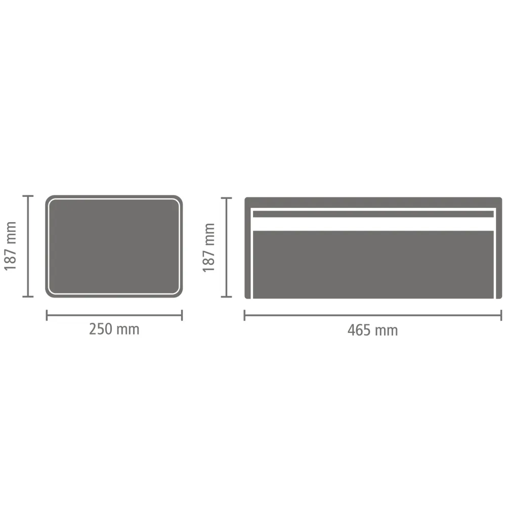 Brabantia Broodtrommel met Klepdeksel - 288469 Outlet