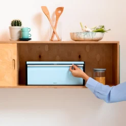 Brabantia Broodtrommel met klepdeksel - Dreamy Blue Best