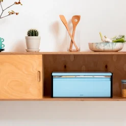 Brabantia Broodtrommel met klepdeksel - Dreamy Blue Best