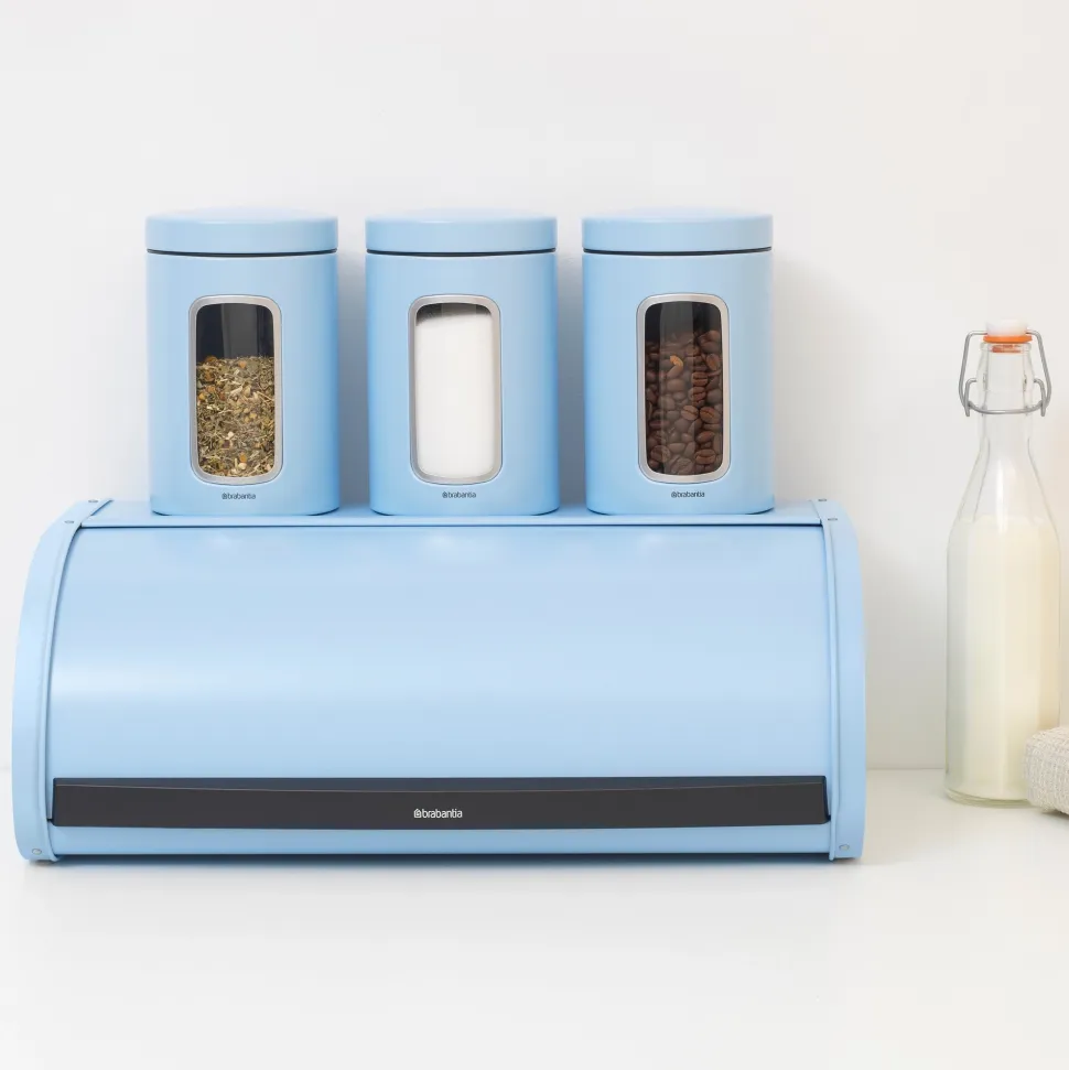 Brabantia Broodtrommel met schuifdeksel - Dreamy Blue