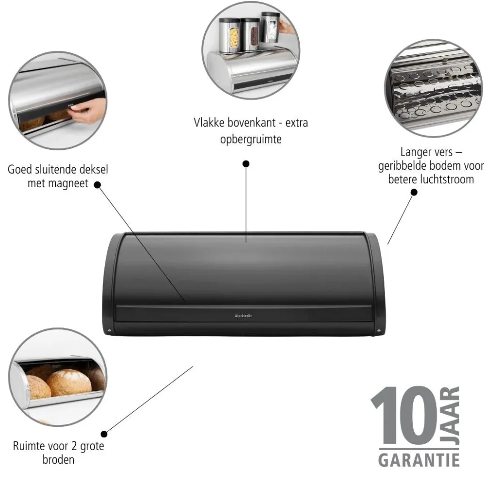 Brabantia Broodtrommel met schuifdeksel - 50258 Online