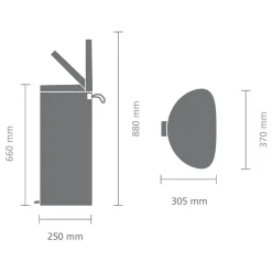 Brabantia Flatback+ Pedaalemmer 30 Liter - 243783 Online