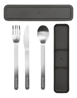 Brabantia Make & Take Bestekset Dark Grey 3-delig