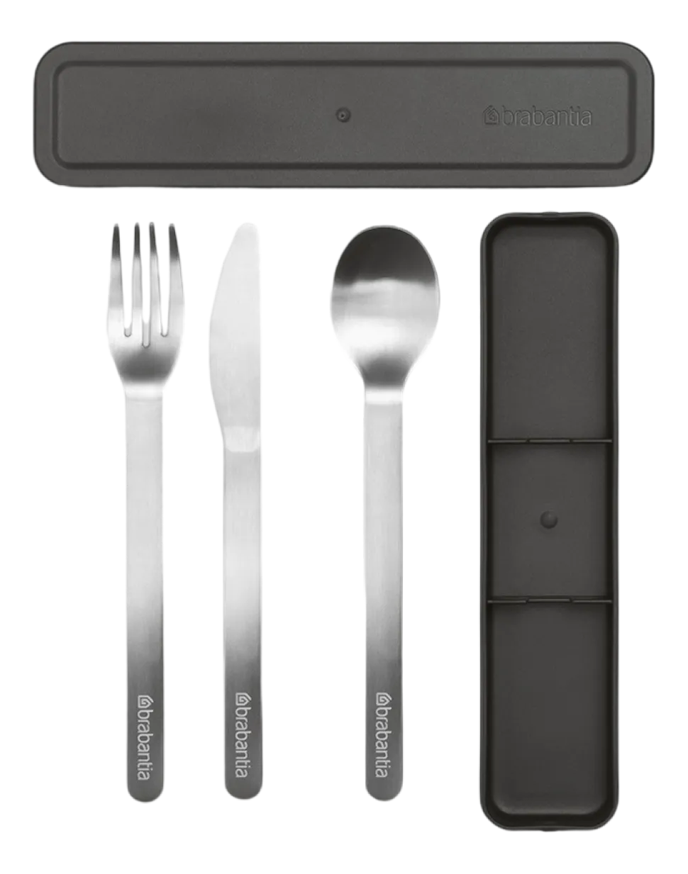 Brabantia Make & Take Bestekset Dark Grey 3-delig