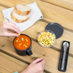 Brabantia Make & Take Bestekset Dark Grey 3-delig