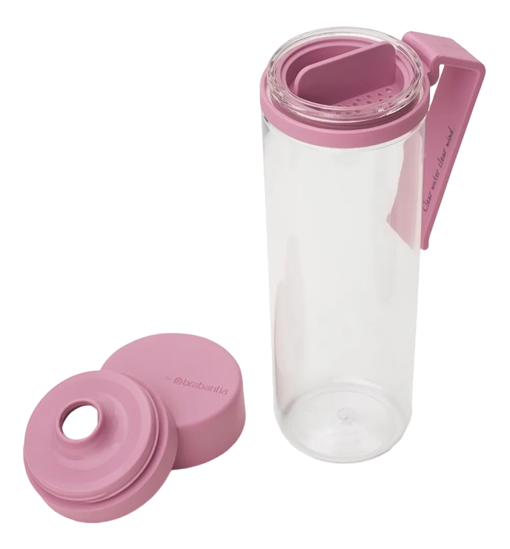 Brabantia Make & Take Drinkfles Lilac Pink met Fruitfilter 500 ml Hot