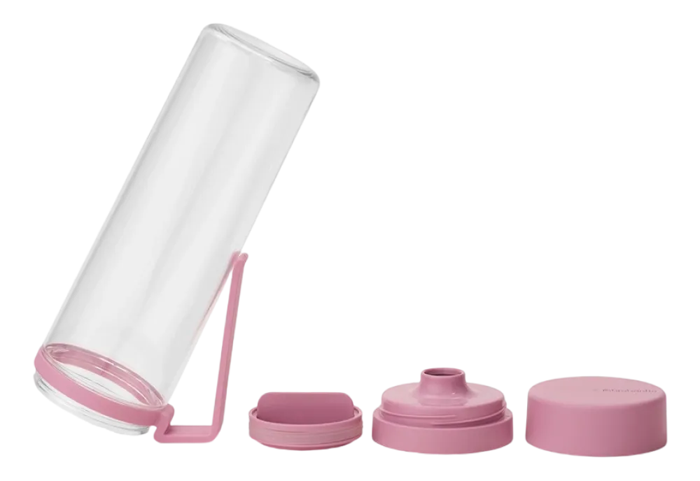 Brabantia Make & Take Drinkfles Lilac Pink met Fruitfilter 500 ml Hot