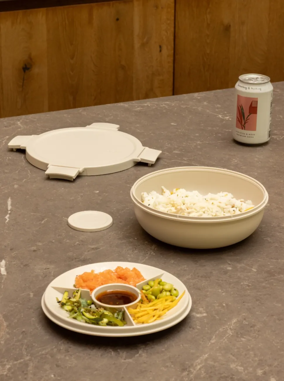 Brabantia Make & Take Lunchbox Soft Beige Salade Lunchbox To Go 1,3 l Kunststof