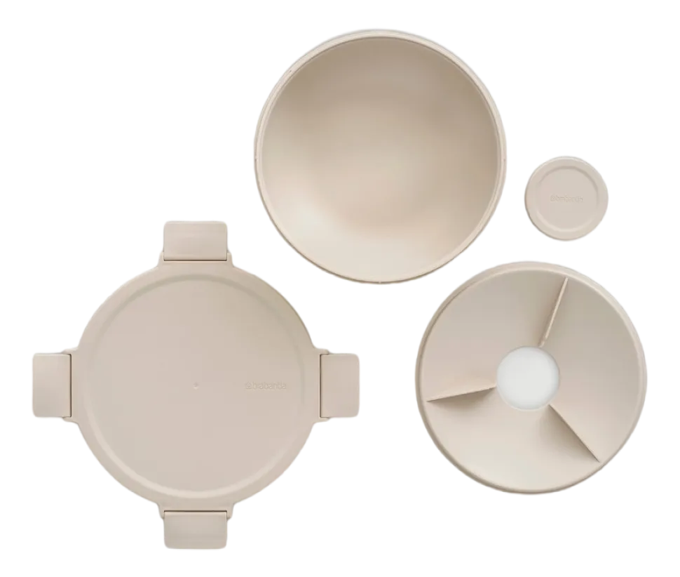 Brabantia Make & Take Lunchbox Soft Beige Salade Lunchbox To Go 1,3 l Kunststof