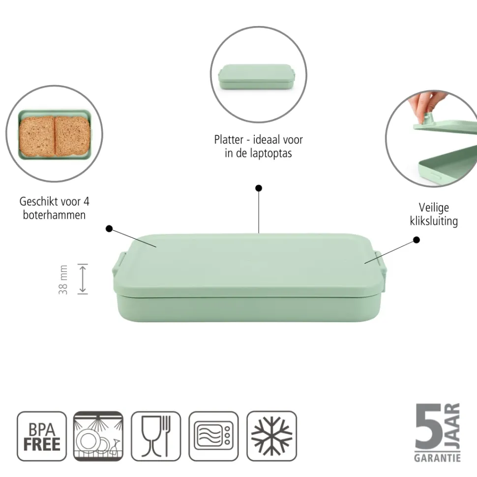 Brabantia Make & Take Lunchbox Small - Kunststof - Jade Green