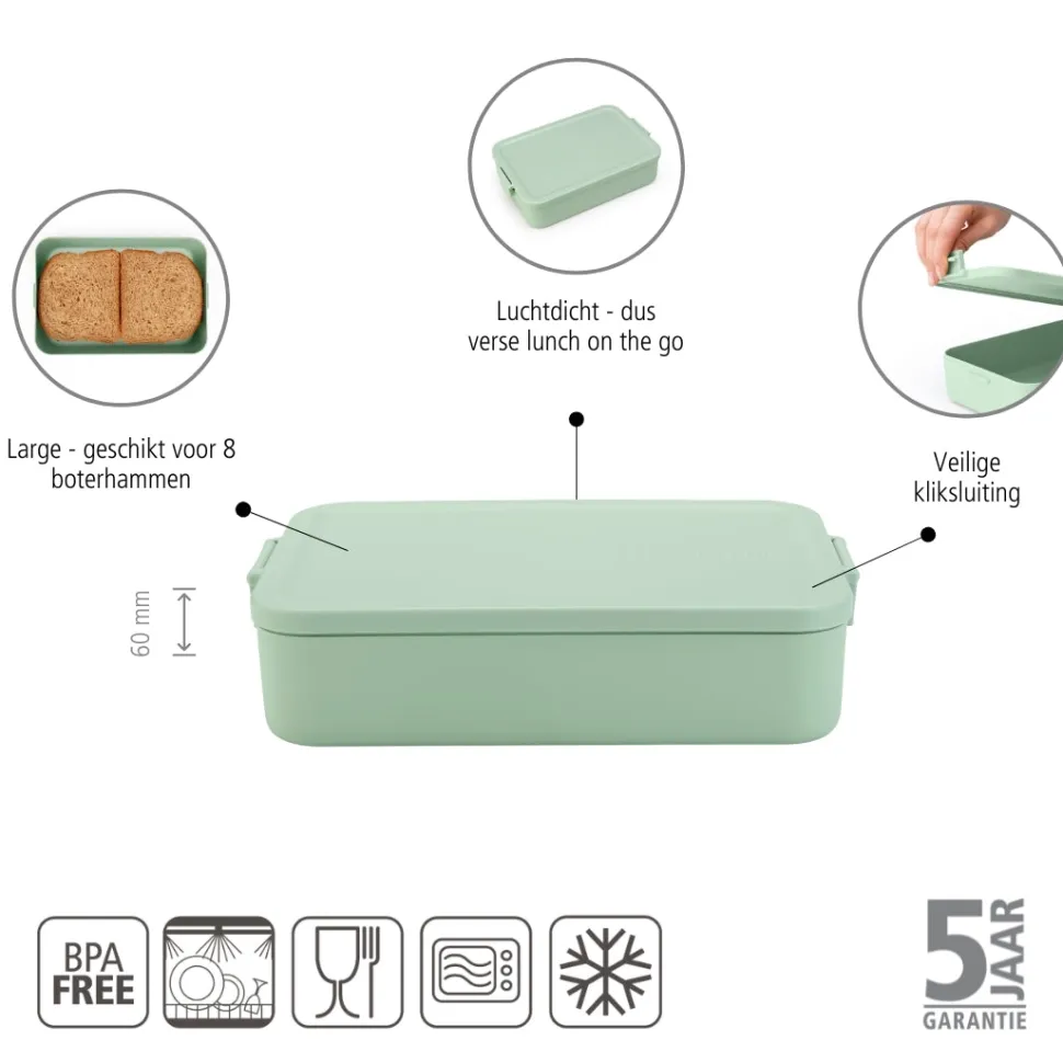 Brabantia Make & Take Lunchbox Large - Kunststof - Jade Green