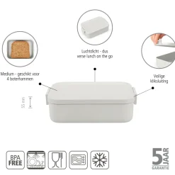 Brabantia Make & Take Lunchbox Medium - Kunststof - Light Grey