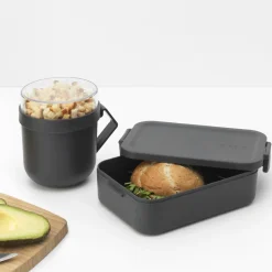 Brabantia Make & Take Lunchset 2-delig - Kunststof - Dark Grey