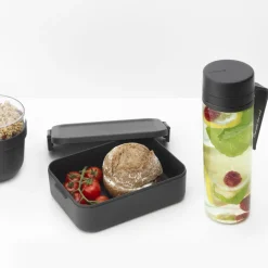 Brabantia Make & Take Ontbijt- en Lunchset 3-delig - Kunststof - Dark Grey