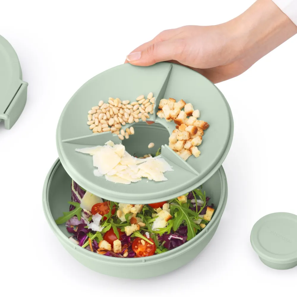 Brabantia Make & Take Salade Lunchbox 1,3 L - Kunststof - Jade Green