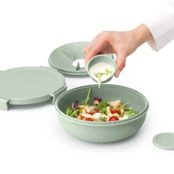 Brabantia Make & Take Salade Lunchbox 1,3 L - Kunststof - Jade Green