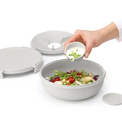 Brabantia Make & Take Salade Lunchbox 1,3 L - Kunststof - Light Grey