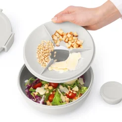 Brabantia Make & Take Salade Lunchbox 1,3 L - Kunststof - Light Grey