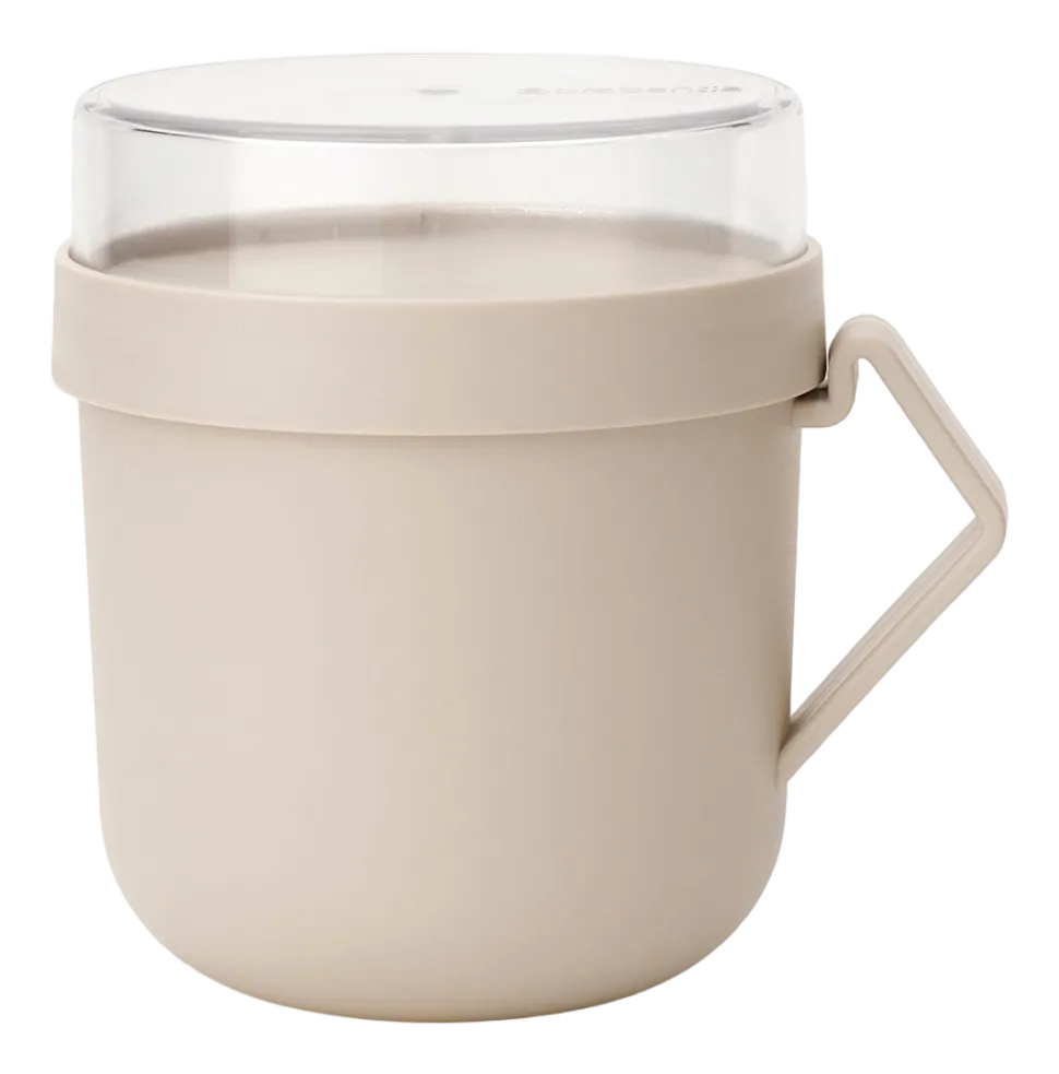 Brabantia Make & Take Soepbeker To Go Reisbeker Soft Beige 600 ml Kunststof