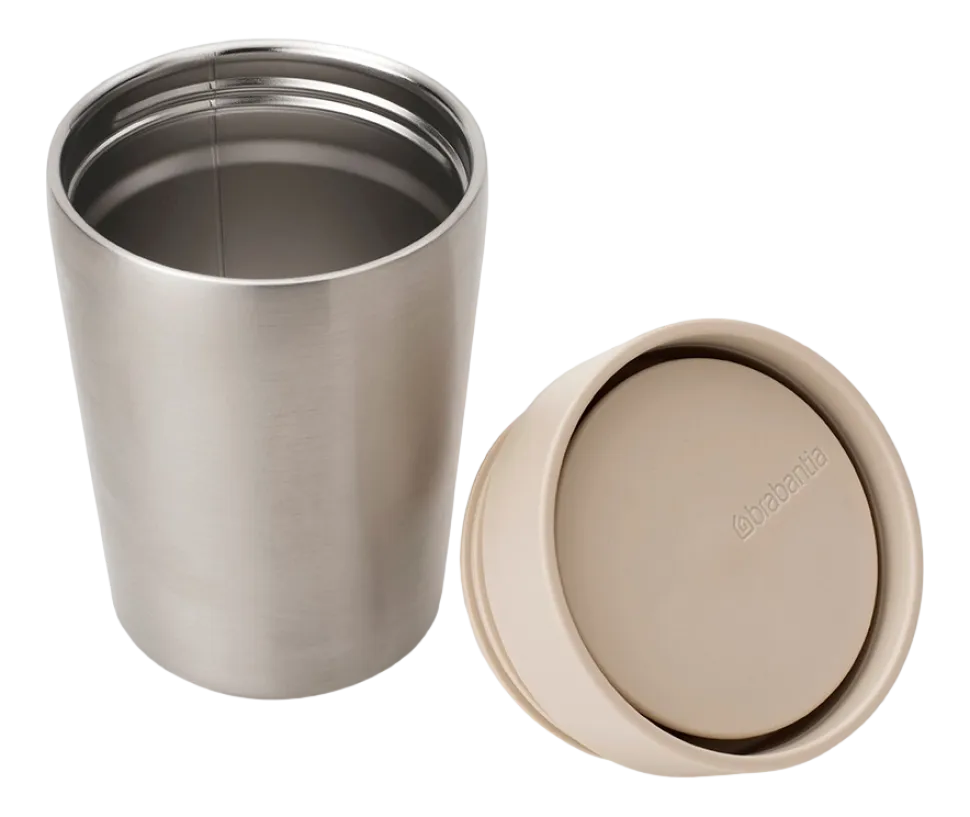 Brabantia Make & Take Thermosbeker Koffiebeker To Go Soft Beige 200 ml