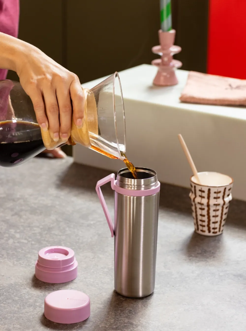 Brabantia Make & Take Thermosbeker Lilac Pink Koffiebeker To Go 500 ml Online