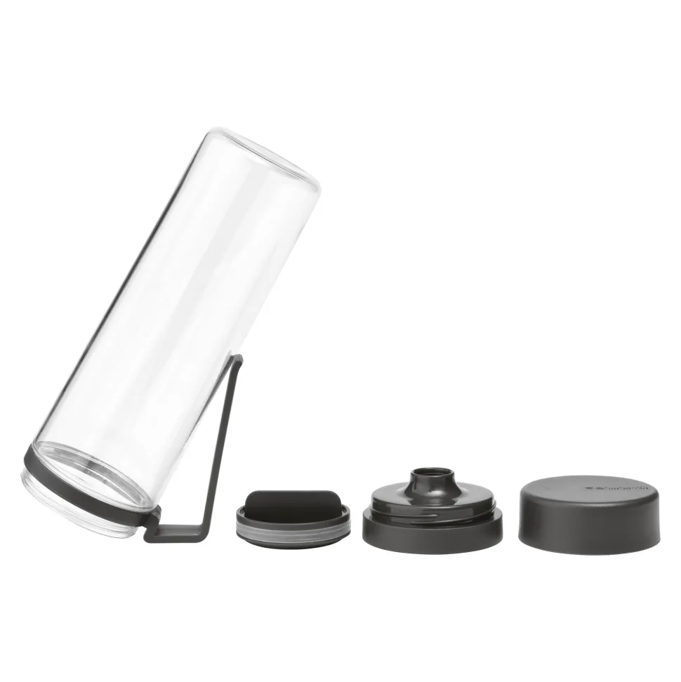 Brabantia Make & Take Waterfles met Fruitfilter 0,5 L - Dark Grey
