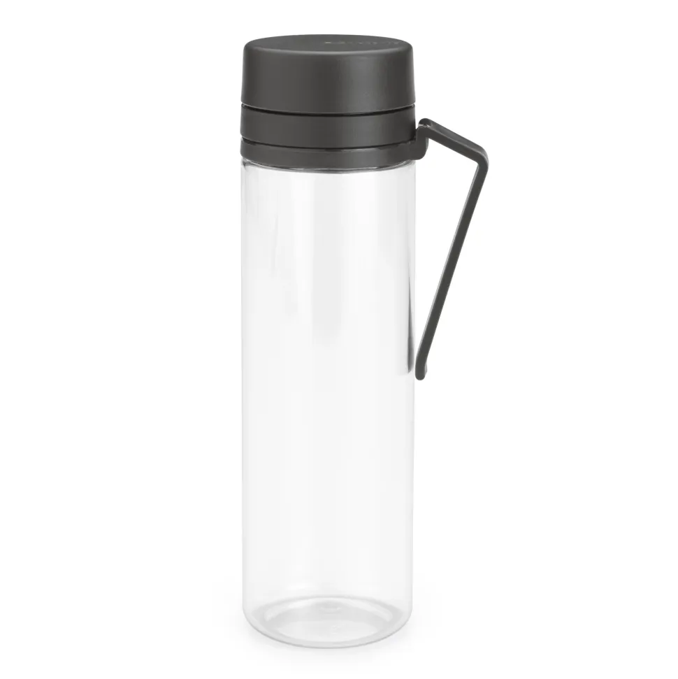 Brabantia Make & Take Waterfles met Fruitfilter 0,5 L - Dark Grey
