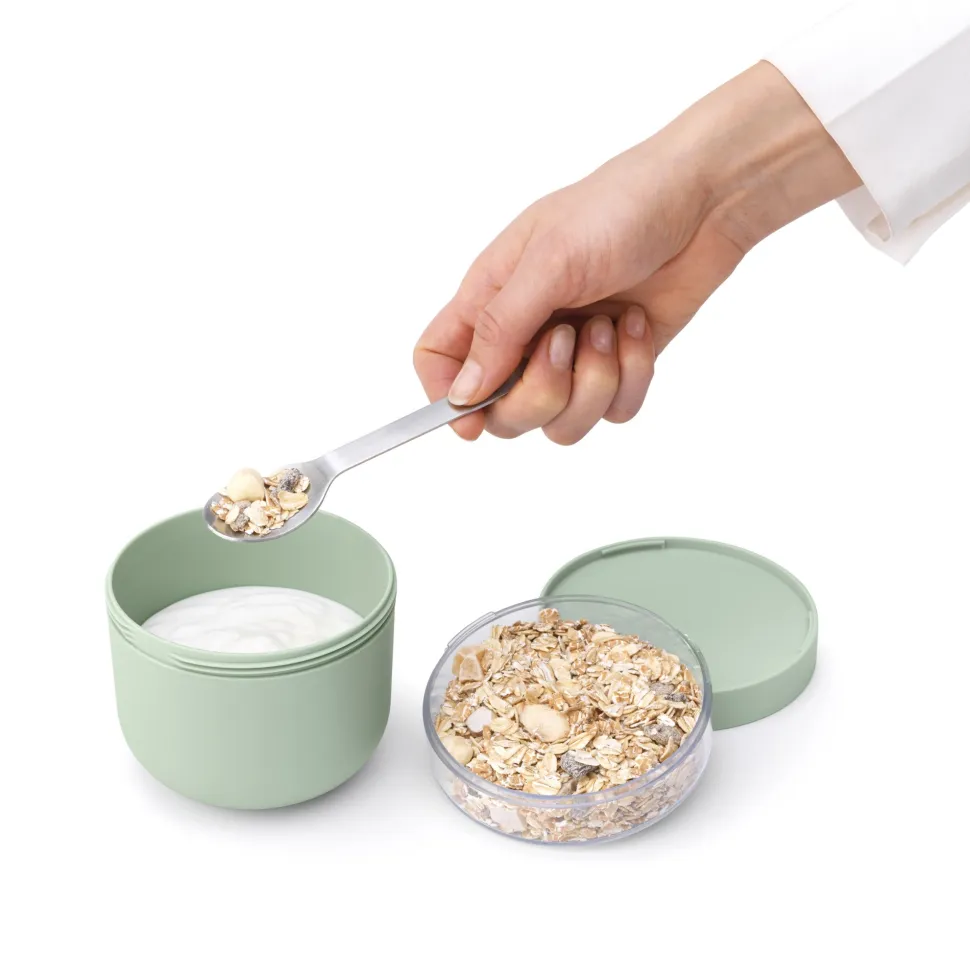 Brabantia Make & Take Yoghurtbeker to Go 0,5 L - Kunststof - Jade Green
