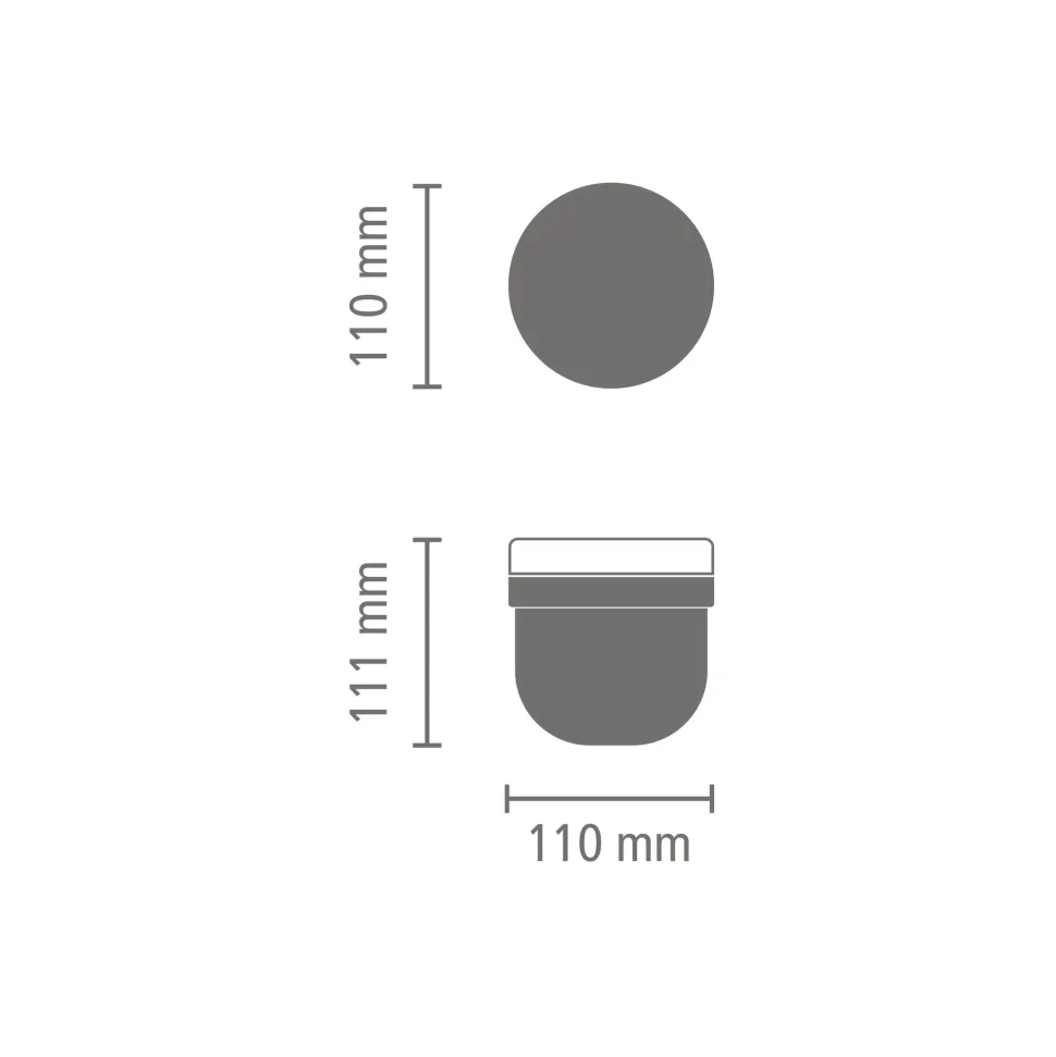Brabantia Make & Take Yoghurtbeker to Go 0,5 L - Kunststof - Jade Green