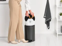 Brabantia NewIcon Pedaalemmer - 12 L - Confident Grey