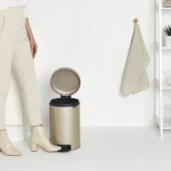 Brabantia NewIcon Pedaalemmer 12 L - Metallic Gold