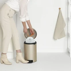 Brabantia NewIcon Pedaalemmer 12 L - Metallic Gold