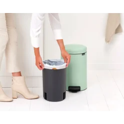 Brabantia NewIcon Pedaalemmer 12 L - Jade Green