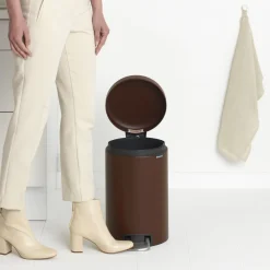 Brabantia NewIcon Pedaalemmer 12 L - Mineral Cosy Brown