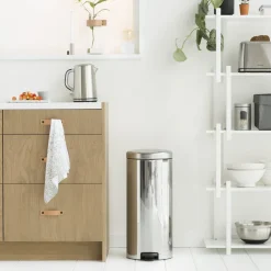 Brabantia NewIcon Pedaalemmer 30 L - Brilliant Steel - 176344 Discount