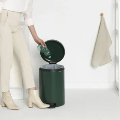 Brabantia NewIcon Pedaalemmer 12 L- Mineral Powerful Blue Hot