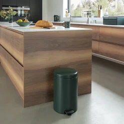 Brabantia NewIcon Pedaalemmer 12 L- Mineral Powerful Blue Hot