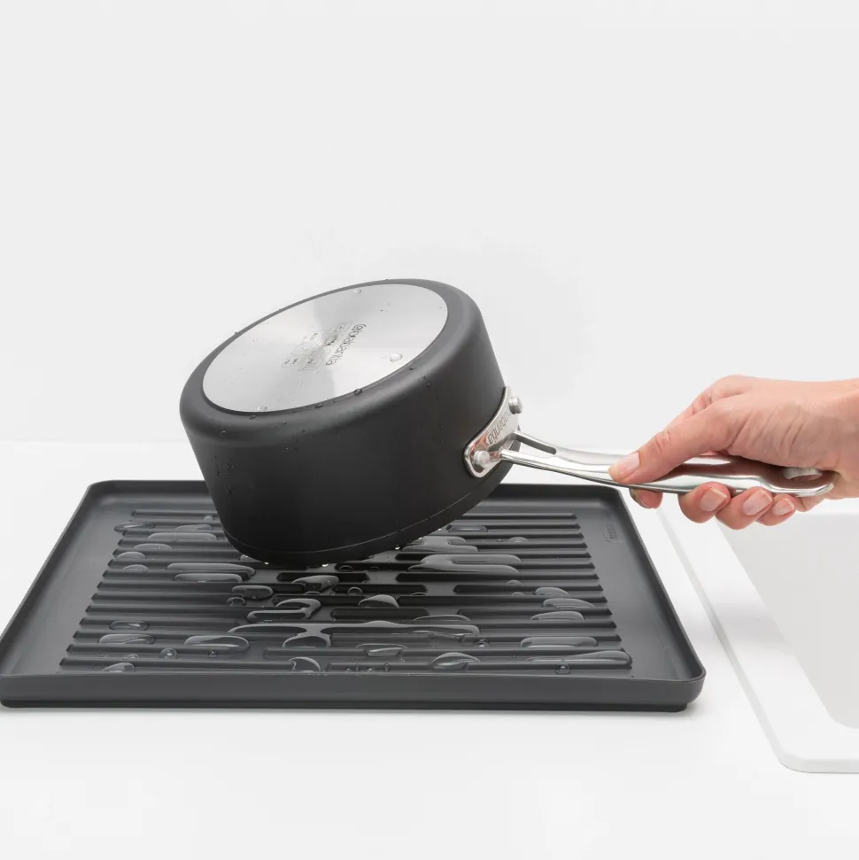 Brabantia SinkSide Afdruiprek Compact - met Bestekhouder - Dark Grey