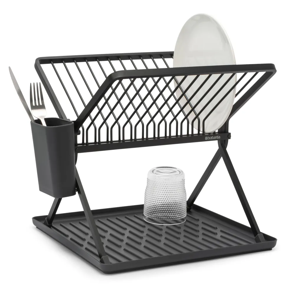 Brabantia SinkSide Afdruiprek Compact - met Bestekhouder - Dark Grey