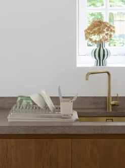 Brabantia SinkSide Afdruiprek Soft Beige met Lekbak en Bestekhouder